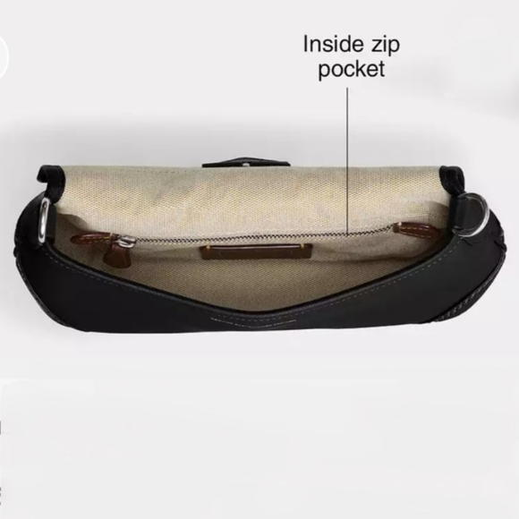 Coach Black Leather Soho Flap Bag - Picture 8 of 13